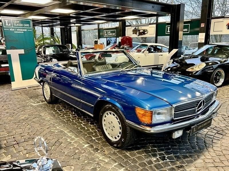 Blau Gebraucht 1973 Mercedes SL450 Cabrio | 28.800 € - Bild 1/4