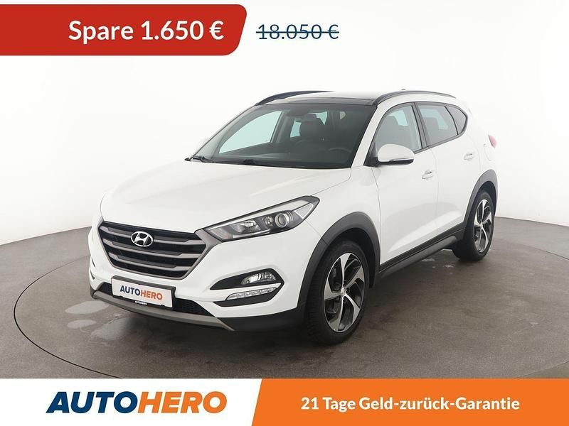 Weiß Gebraucht 2018 Hyundai Tucson Trend SUV | 16.400 € (Fairer Preis) - Bild 1/3