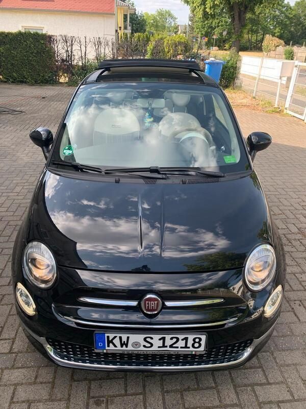 Schwarz Gebraucht 2018 Fiat 500C Cabrio | 12.950 € - Bild 1/4