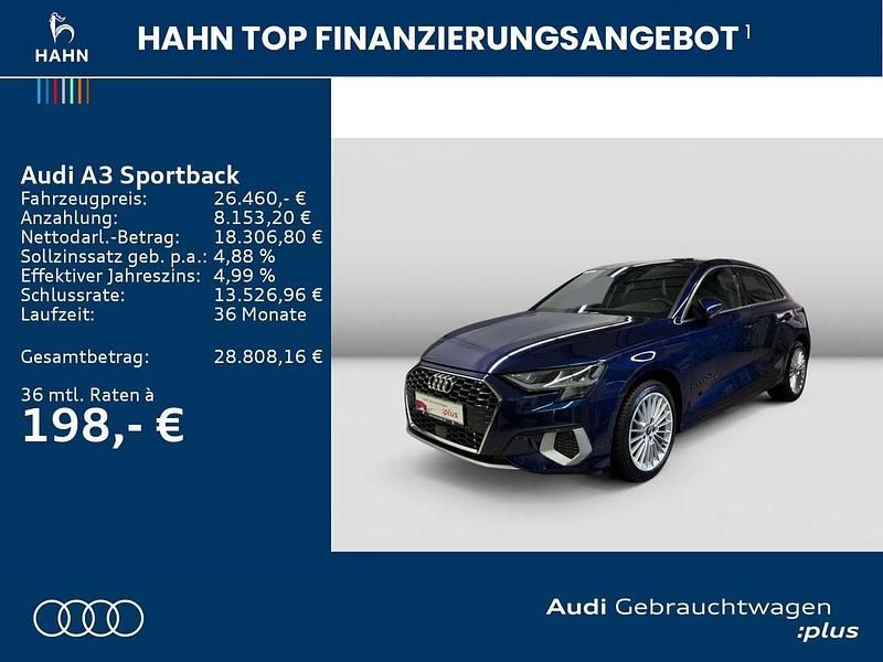 Gebraucht Audi A3 Advanced 150 PS (110 kW) 2022 Blau Limousine
