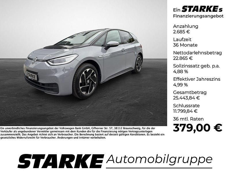 Weiß Gebraucht 2021 VW ID.3 Pro Performance Kleinwagen | 24.970 € (Teuer) - Bild 1/4