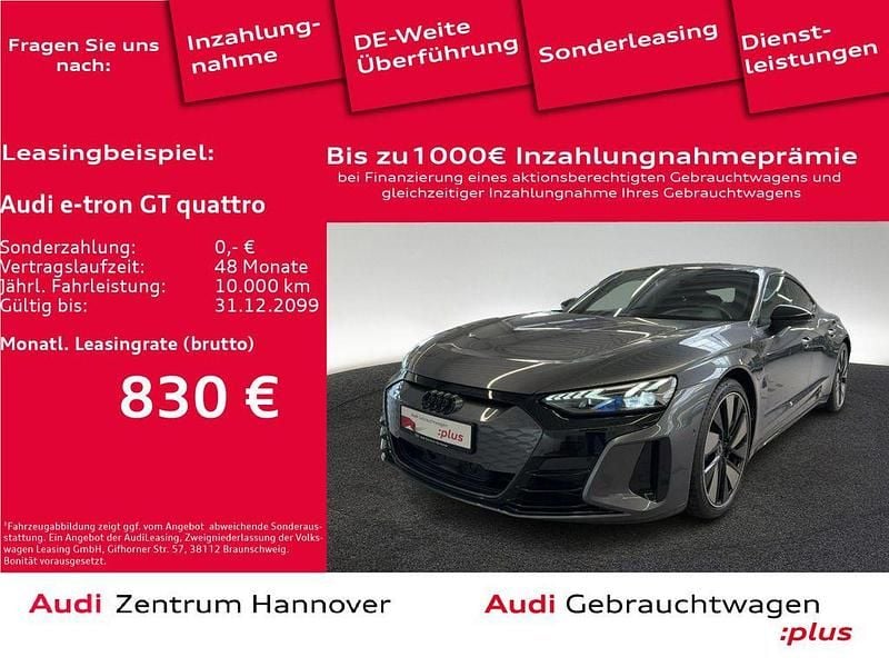 Daytonagrau perleffekt Gebraucht 2022 Audi e-tron GT quattro Ambiente Limousine | 56.400 € (Guter Preis) - Bild 1/4