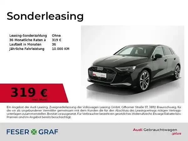 Mythosschwarz metallic Gebraucht 2024 Audi A3 Ambiente Limousine | 39.291 € (Fairer Preis) - Bild 1/1