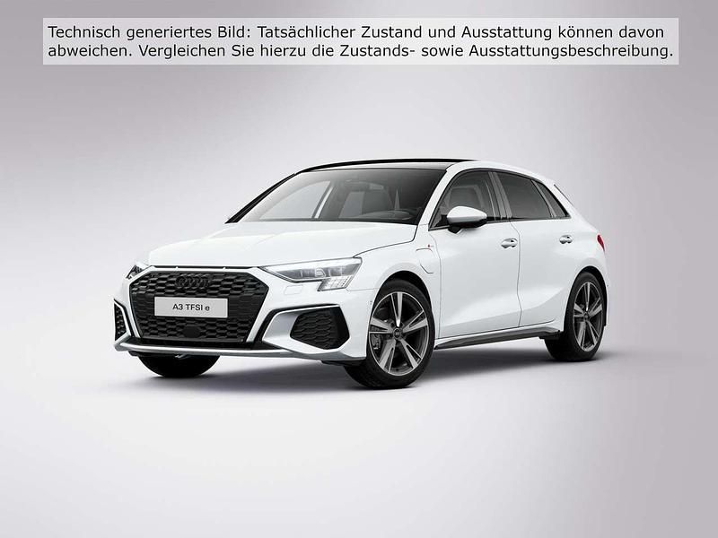 Gletscherweiß metallic Gebraucht 2022 Audi A3 e-tron S-Line Kleinwagen | 27.890 € (Fairer Preis) - Bild 1/3