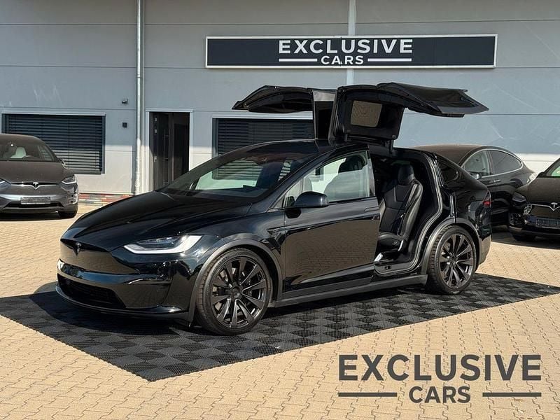 Schwarz Gebraucht 2023 Tesla Model X Plaid SUV | 81.750 € (Superpreis) - Bild 1/4