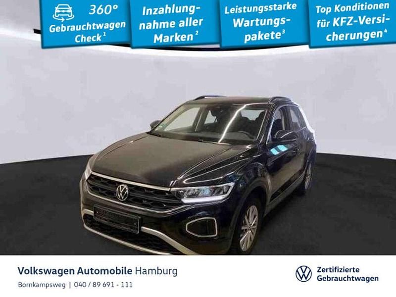 Schwarz Gebraucht 2022 VW T-Roc Life SUV | 26.444 € (Fairer Preis) - Bild 1/3