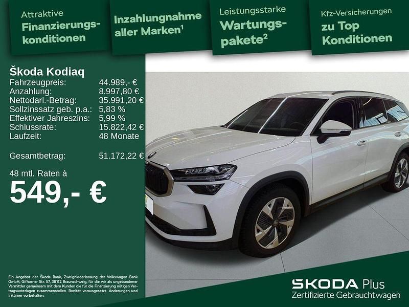 Moonweiß perleffekt Gebraucht 2025 Skoda Kodiaq Selection SUV | 44.989 € (Guter Preis) - Bild 1/4