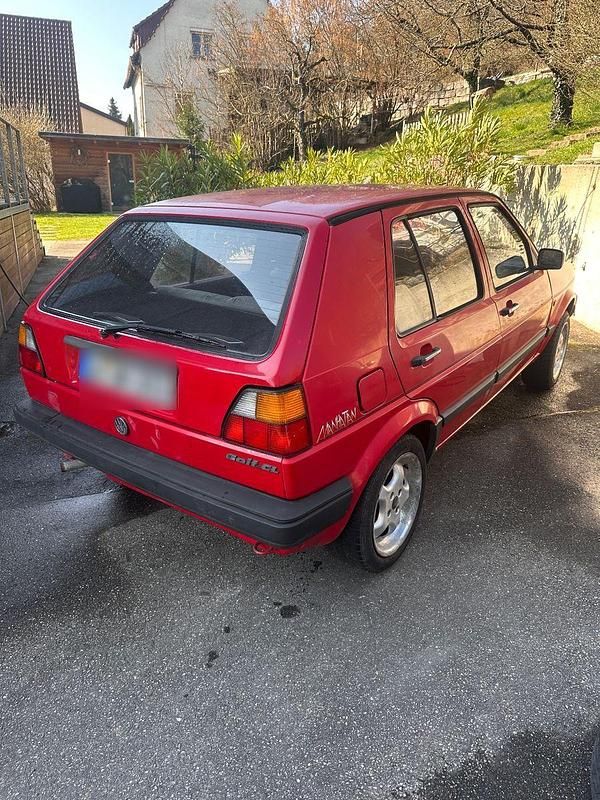 Gebraucht VW Golf II 69 PS (50 kW) 1990 Rot Kleinwagen