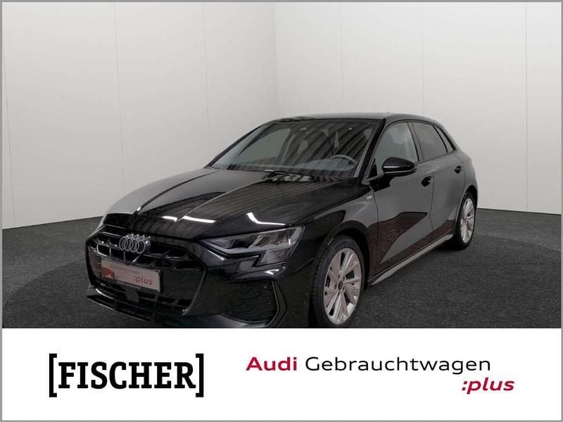 Schwarz Gebraucht 2025 Audi A3 Sportback S-Line Limousine | 37.440 € (Superpreis) - Bild 1/4