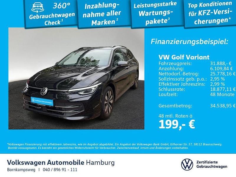 0e grenadillschwarz metallic Gebraucht 2025 VW Golf VIII Goal Kombi | 31.888 € (Fairer Preis) - Bild 1/3