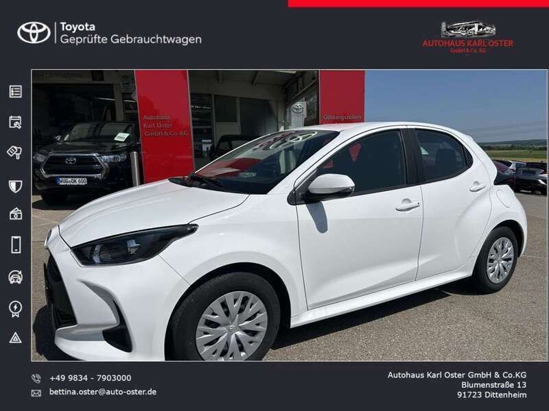 Weiß Gebraucht 2023 Toyota Yaris Comfort Kleinwagen | 16.990 € (Fairer Preis) - Bild 1/4
