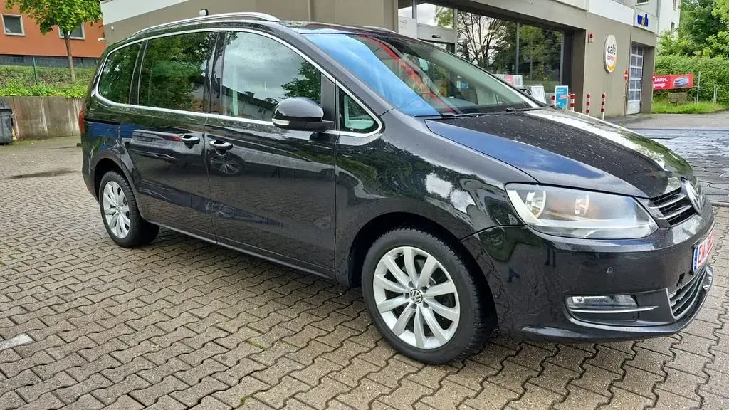 Brugt VW Sharan Highline 150 HK (110 kW) 2017 Sort MPV