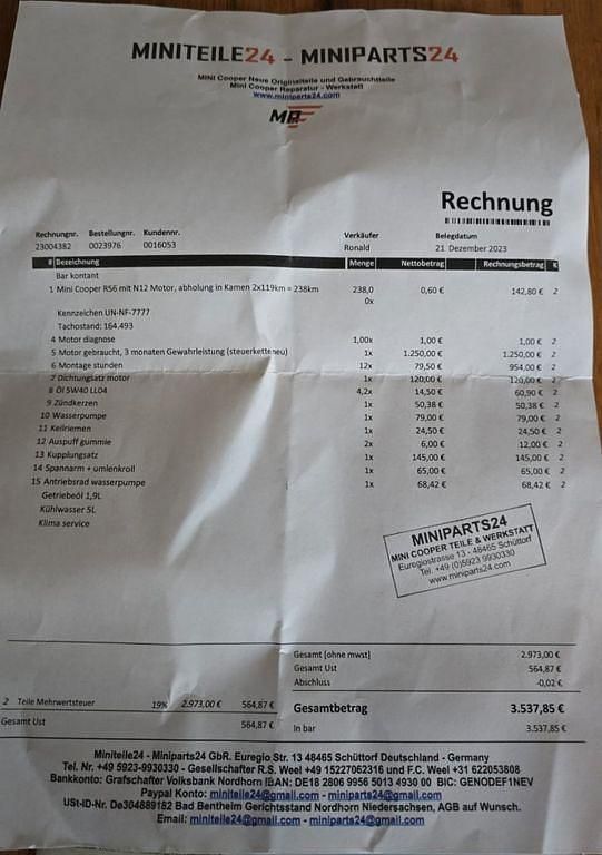 Usata Mini Cooper 120 CV (88 kW) 2007 Bianco Utilitaria