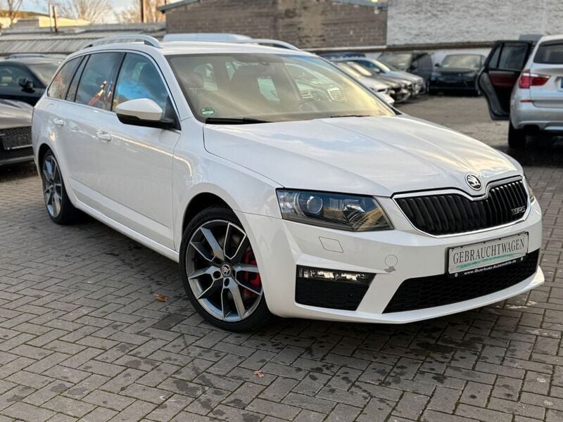 Candyweiss Gebraucht 2015 Skoda Octavia RS Kombi | 8.800 € (Superpreis) - Bild 1/4