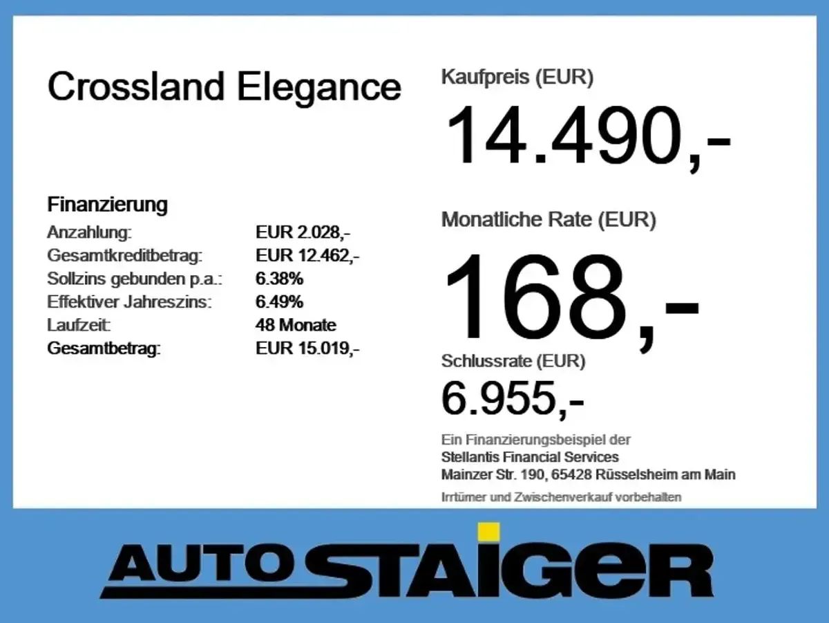 Gebraucht Opel Crossland Elegance 110 PS (80 kW) 2023 Chili rot SUV