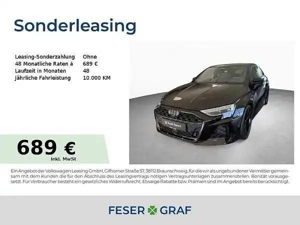 Mythosschwarz metallic Neu 2025 Audi RS3 Sportback Ambiente Kleinwagen | 64.890 € (Superpreis) - Bild 1/4