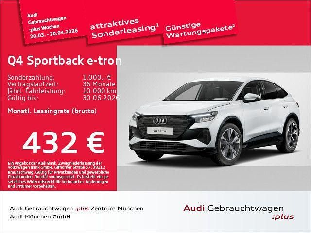 Gebraucht Audi Q4 Sportback e-tron Advanced 210 kW (286 PS) 2025 Weiß SUV