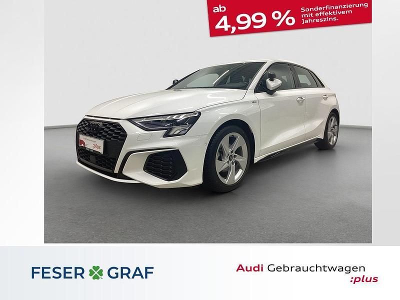 Weiß Gebraucht 2023 Audi A3 S-Line Limousine | 22.980 € (Guter Preis) - Bild 1/4