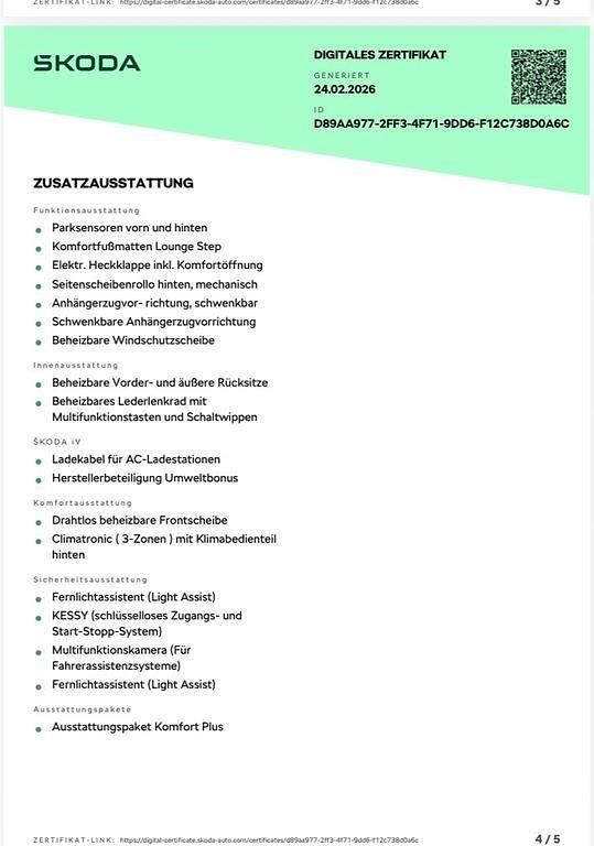 Gebraucht Skoda Superb 218 PS (160 kW) 2022 Blau Kombi