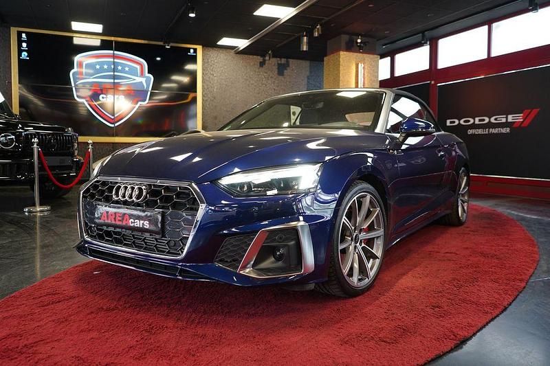 Navarrablau metallic Gebraucht 2024 Audi A5 Cabriolet S-Line Cabrio | 38.900 € - Bild 1/4
