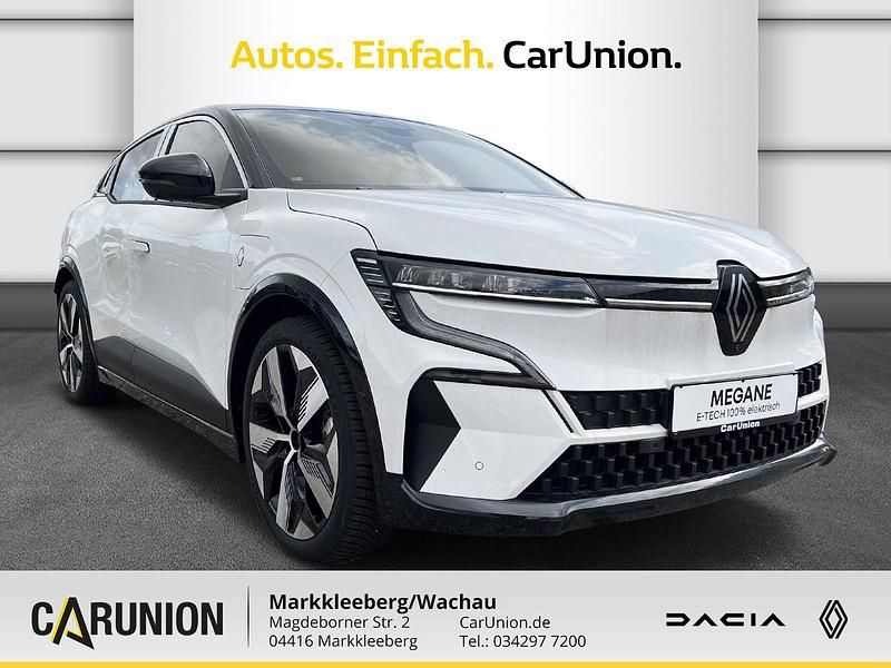 Gebraucht Renault Megane E-Tech Techno 160 kW (218 PS) 2024 Arktisweiß, black pearlschwa Limousine