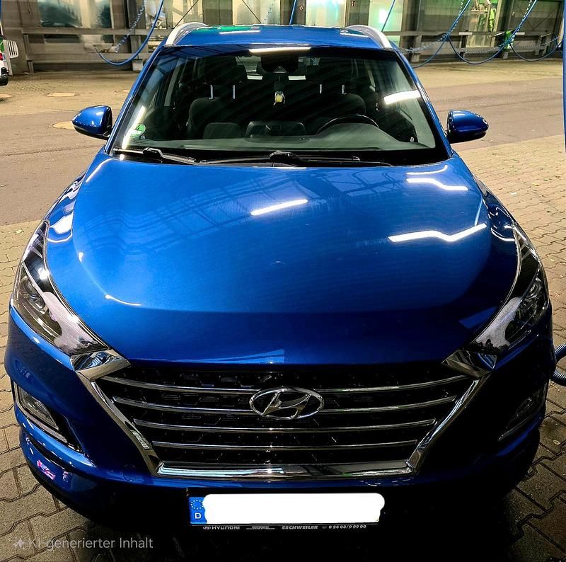 Blau Gebraucht 2019 Hyundai Tucson Trend SUV | 16.500 € (Fairer Preis) - Bild 1/4