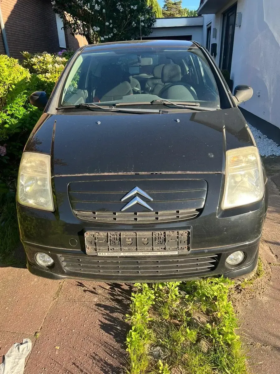 Gebraucht Citroën C2 60 PS (44 kW) 2008 Schwarz Kleinwagen