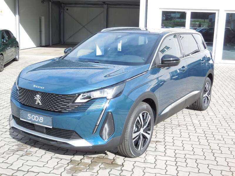 Celebesblau Gebraucht 2024 Peugeot 5008 GT Van / Kleinbus | 37.800 € (Superpreis) - Bild 1/4