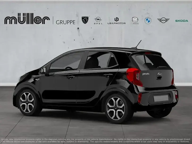 Używany Kia Picanto Vision 84 KM (61 kW) 2024 Czarny Hatchback