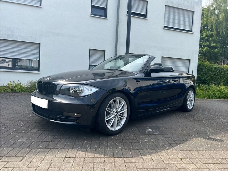 Schwarz Gebraucht 2008 BMW 118 Cabriolet Sport Line Cabrio | 13.699 € (Teuer) - Bild 1/4