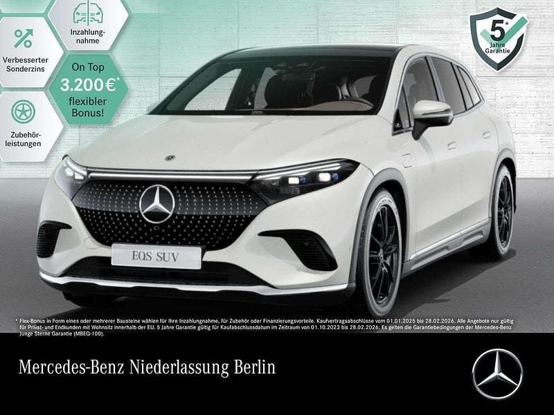 Weiß Gebraucht 2023 Mercedes EQS450+ Electric Art SUV | 76.890 € (Fairer Preis) - Bild 1/3