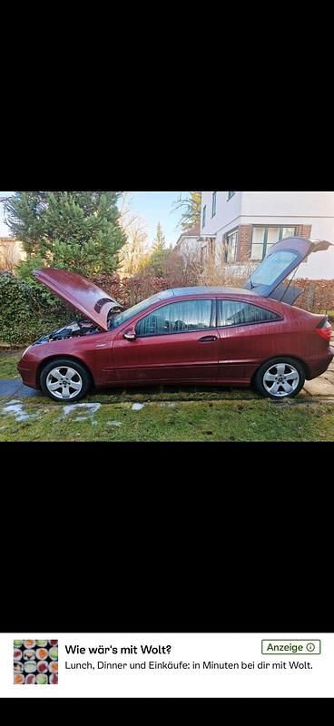Rot Gebraucht 2001 Mercedes C230 Coupé | 2.999 € - Bild 1/4