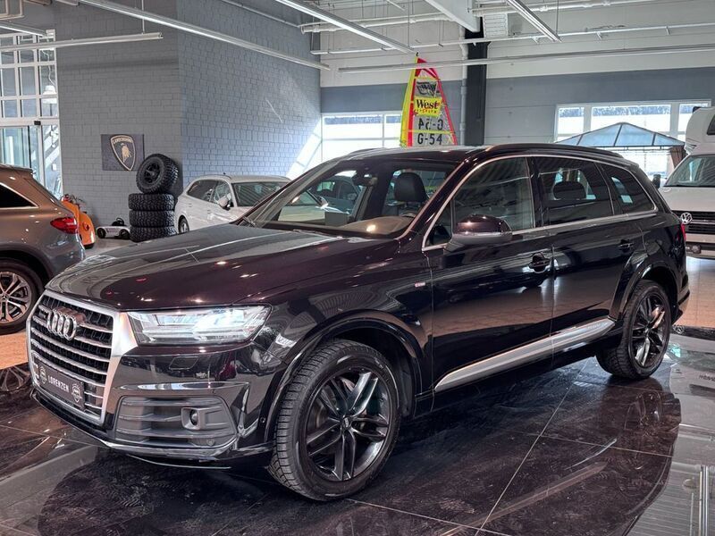 Schwarz Gebraucht 2015 Audi Q7 S-Line SUV | 29.995 € (Etwas zu teuer) - Bild 1/4
