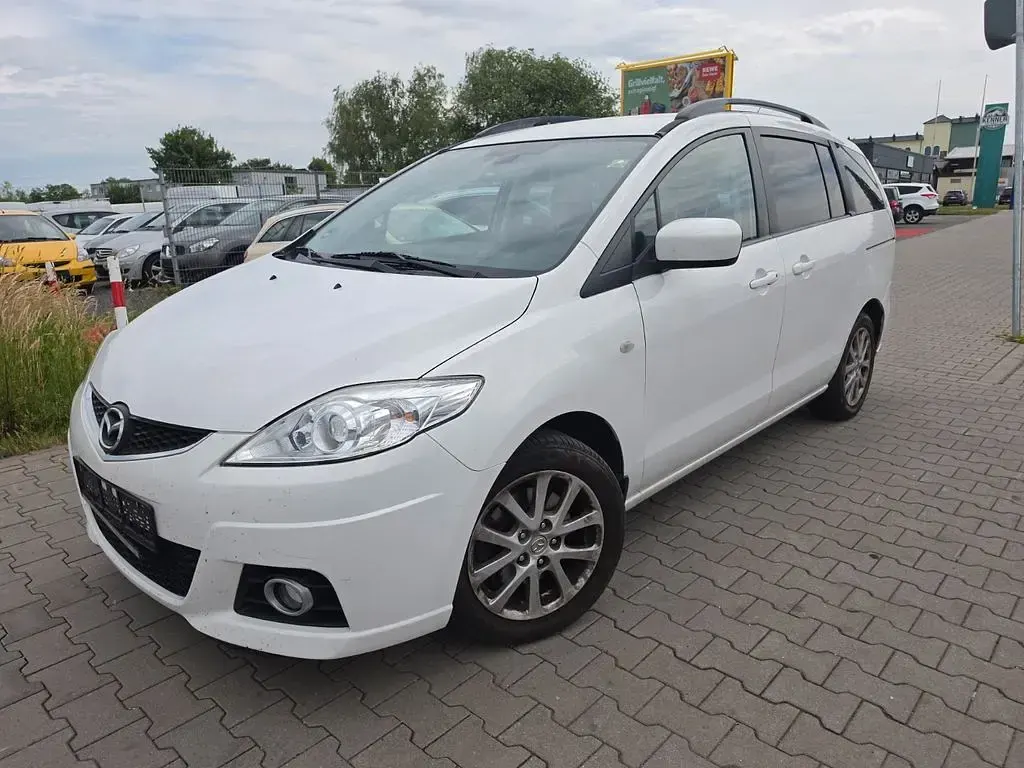 Gebraucht Mazda 5 Active 143 PS (105 kW) 2010 Weiß Van / Kleinbus