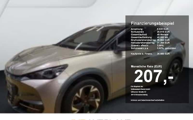 Grau Gebraucht 2025 Cupra Tavascan Endurance SUV | 36.498 € (Superpreis) - Bild 1/4