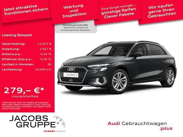 Manhattangrau metallic Gebraucht 2024 Audi A3 Sportback e-tron Advanced Plus Kleinwagen | 33.487 € (Teuer) - Bild 1/4
