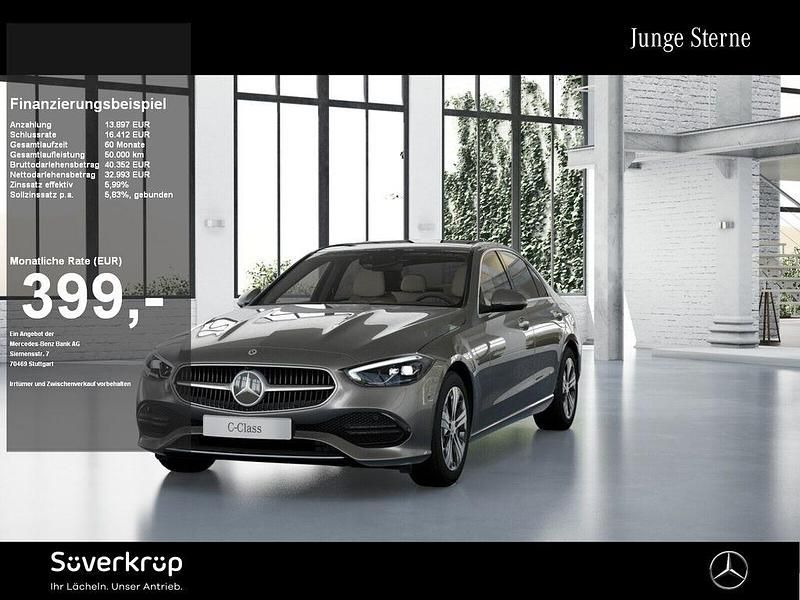 Silber Gebraucht 2023 Mercedes C400 Avantgarde Limousine | 46.890 € (Teuer) - Bild 1/2