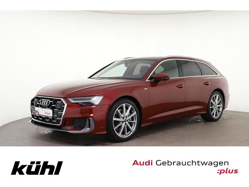 Grenadinerot metallic Gebraucht 2024 Audi A6 S-Line Kombi | 59.390 € - Bild 1/3