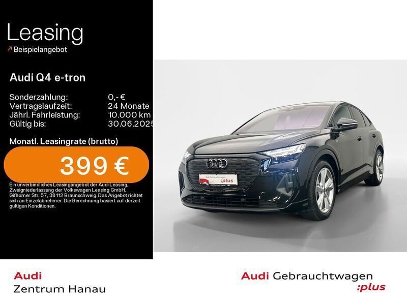 Mythosschwarz metallic Gebraucht 2024 Audi Q4 Sportback e-tron Ambiente SUV | 48.179 € (Superpreis) - Bild 1/4