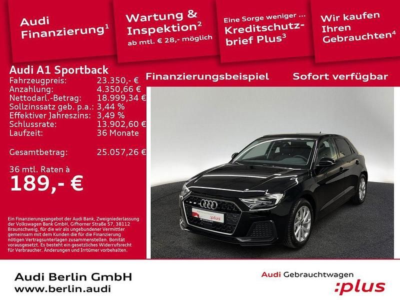 Gebraucht Audi A1 Sportback Advanced Plus 95 PS (69 kW) 2025 Mythosschwarz metallic Kleinwagen