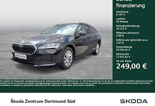 Gebraucht Skoda Superb Essence 150 PS (110 kW) 2025 Ebony schwarz metallic Kombi
