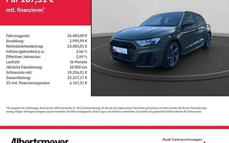 Grün Gebraucht 2025 Audi A1 Sportback Ambiente Kleinwagen | 26.483 € (Fairer Preis) - Bild 1/4