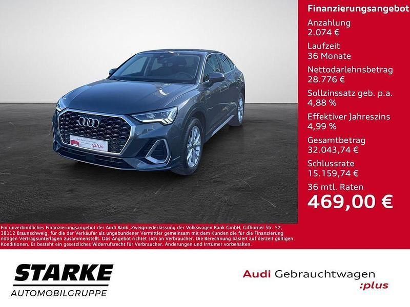 Grau Gebraucht 2022 Audi Q3 Sportback S-Line SUV | 30.850 € (Guter Preis) - Bild 1/4