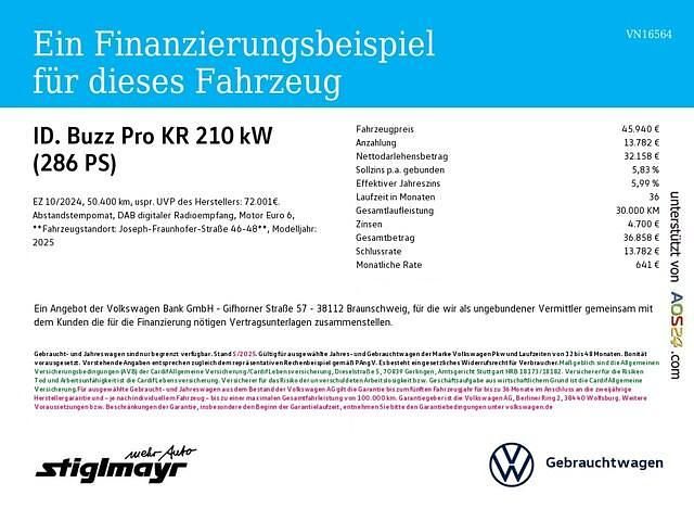 Gebraucht VW ID. Buzz Pro 210 kW (286 PS) 2024 Monosilber metallic (metallic) Van / Kleinbus
