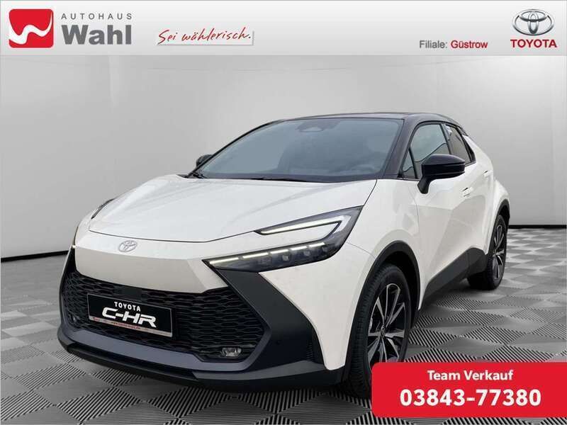 Schneeweiß/ schwarz Neu 2024 Toyota C-HR Team SUV | 35.900 € (Fairer Preis) - Bild 1/4