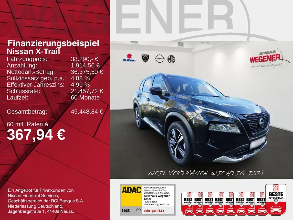 Gebraucht Nissan X-Trail Tekna 204 PS (150 kW) 2024 Diamond black SUV