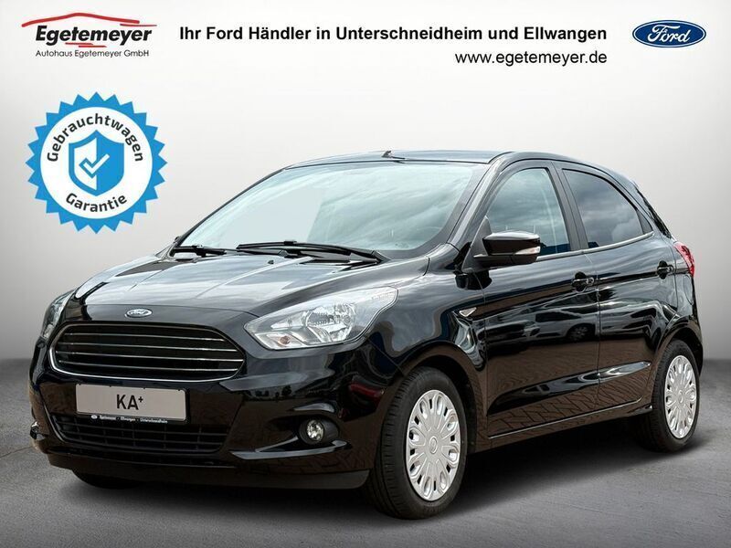Schwarz Gebraucht 2018 Ford Ka Plus Cool & Sound Edition Kleinwagen | 9.600 € (Fairer Preis) - Bild 1/4
