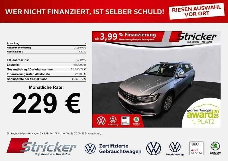 Silber Gebraucht 2023 VW Passat Kombi | 21.949 € (Superpreis) - Bild 1/3