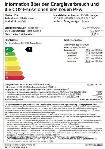 Ny Kia PV5 Plus 88 kW (121 HK) 2026 Grå MPV