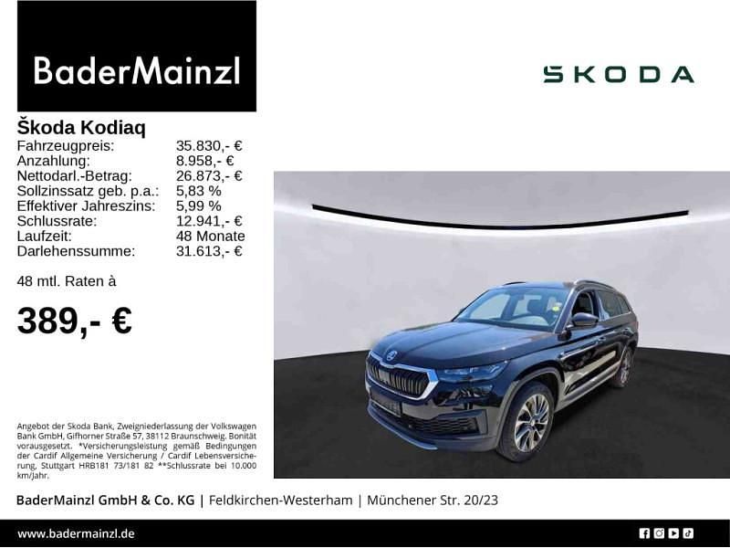 Schwarz Gebraucht 2022 Skoda Kodiaq Clever SUV | 35.830 € (Fairer Preis) - Bild 1/3